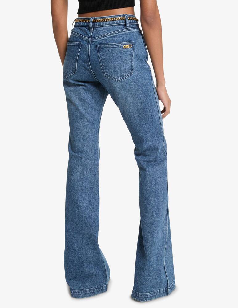 rinascente Michael Michael Kors Flare jeans with chain belt