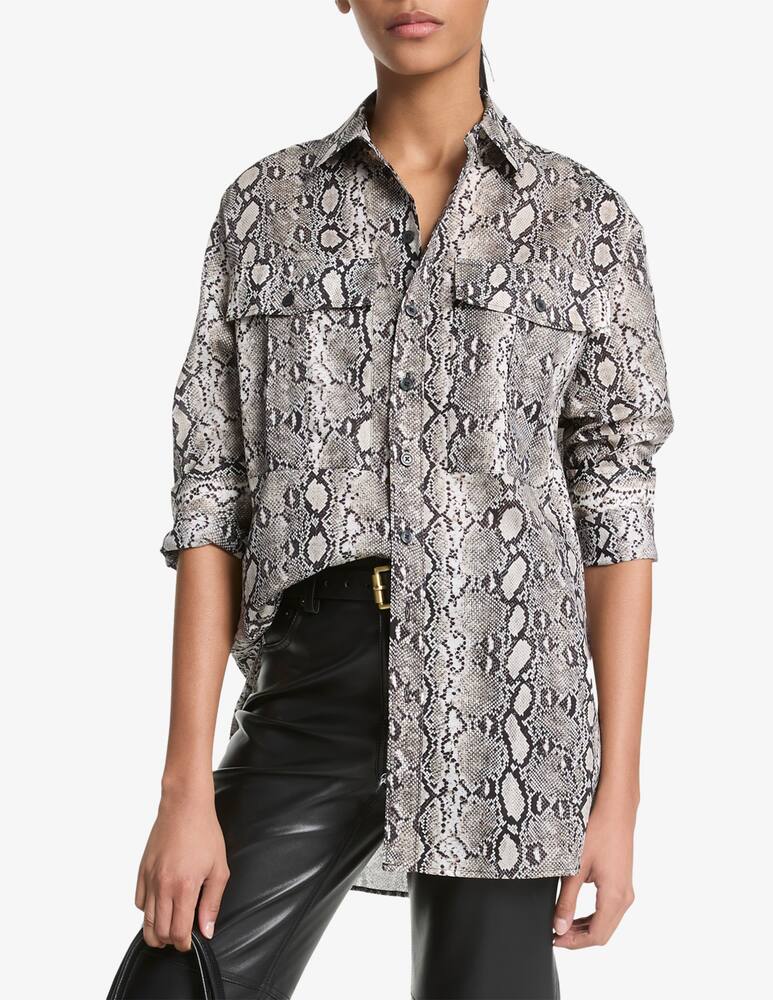 rinascente Michael Michael Kors Camicia oversize stampa pitonata