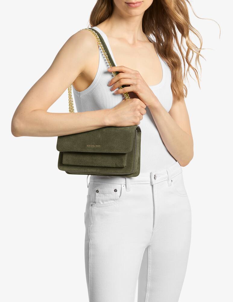 rinascente Michael Michael Kors Claire suede shoulder bag