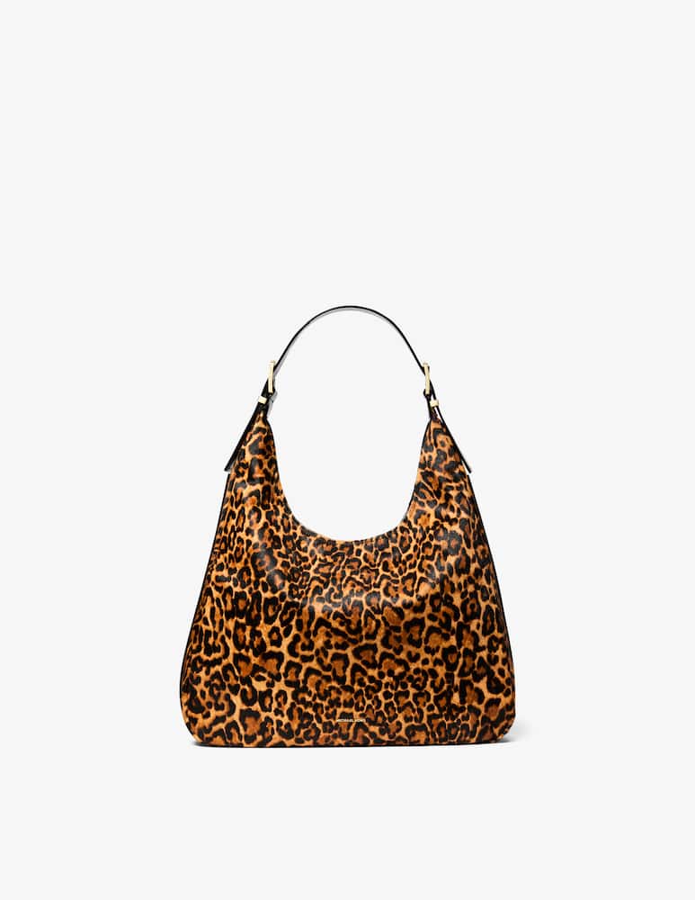 rinascente Michael Michael Kors Nolita leopard hobo bag