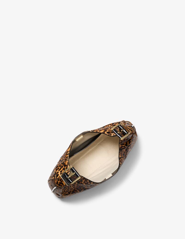 rinascente Michael Michael Kors Nolita leopard hobo bag