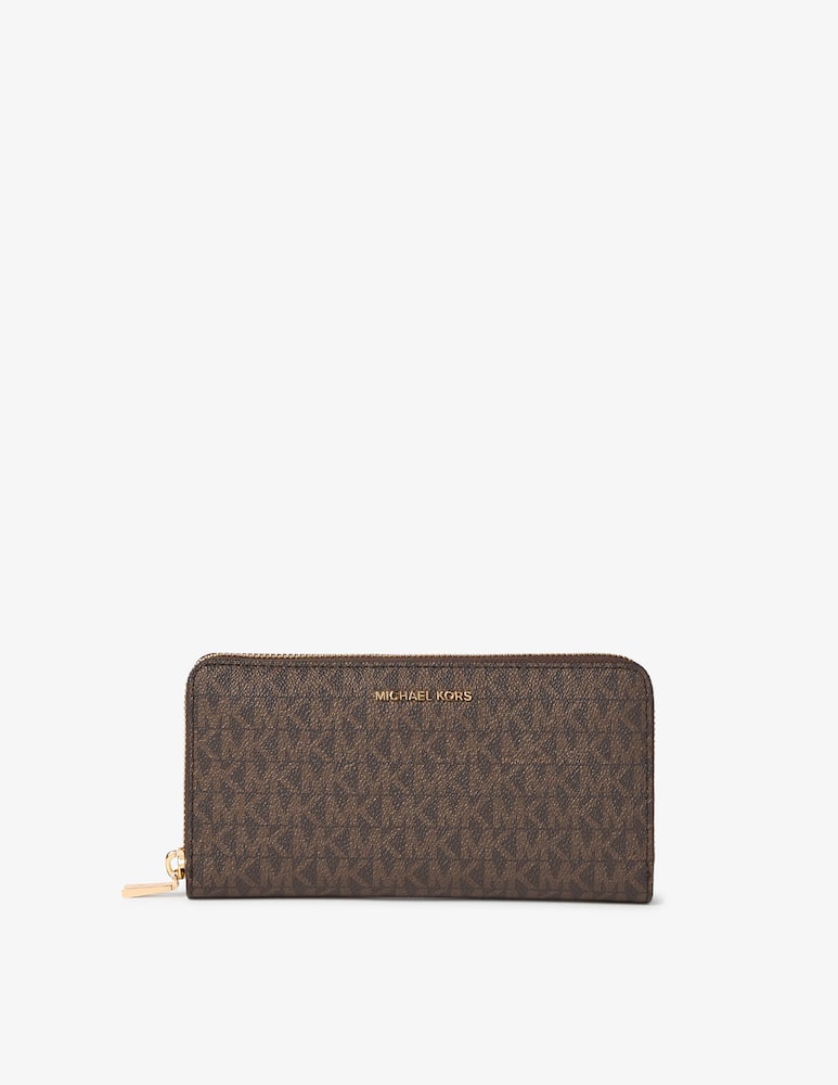 rinascente Michael Michael Kors Jet set logo zip wallet