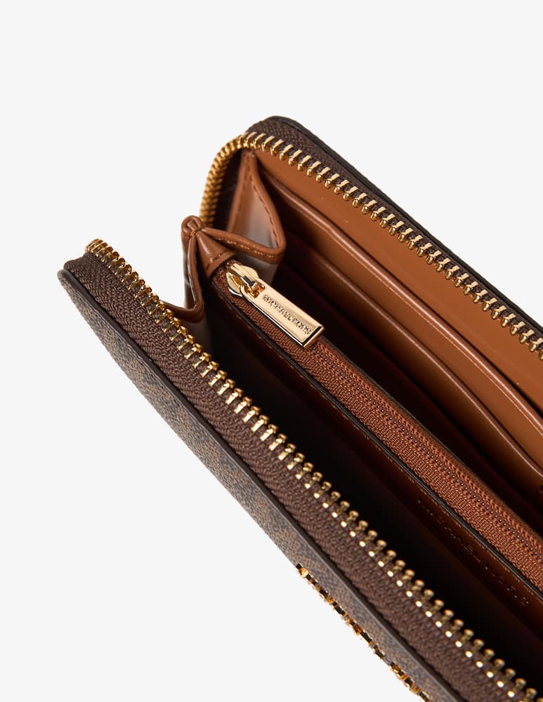 rinascente Michael Michael Kors Jet set logo zip wallet