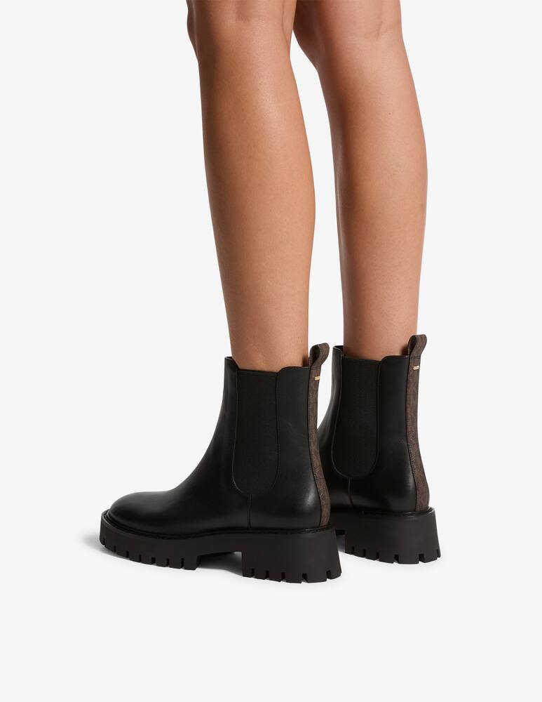 rinascente Michael Michael Kors Asher flat bootie leather logo back