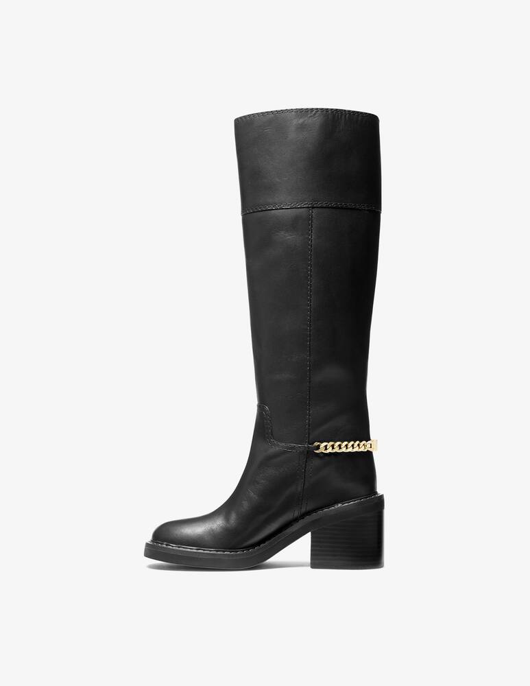 rinascente Michael Michael Kors Carlisle leather boot chain logo
