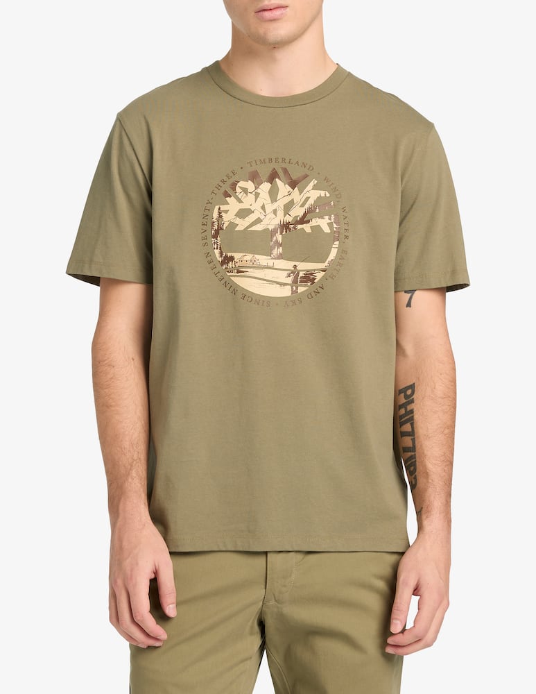rinascente Timberland Tree logo t-shirt