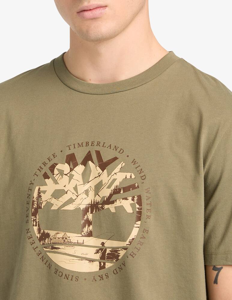 rinascente Timberland Tree logo t-shirt