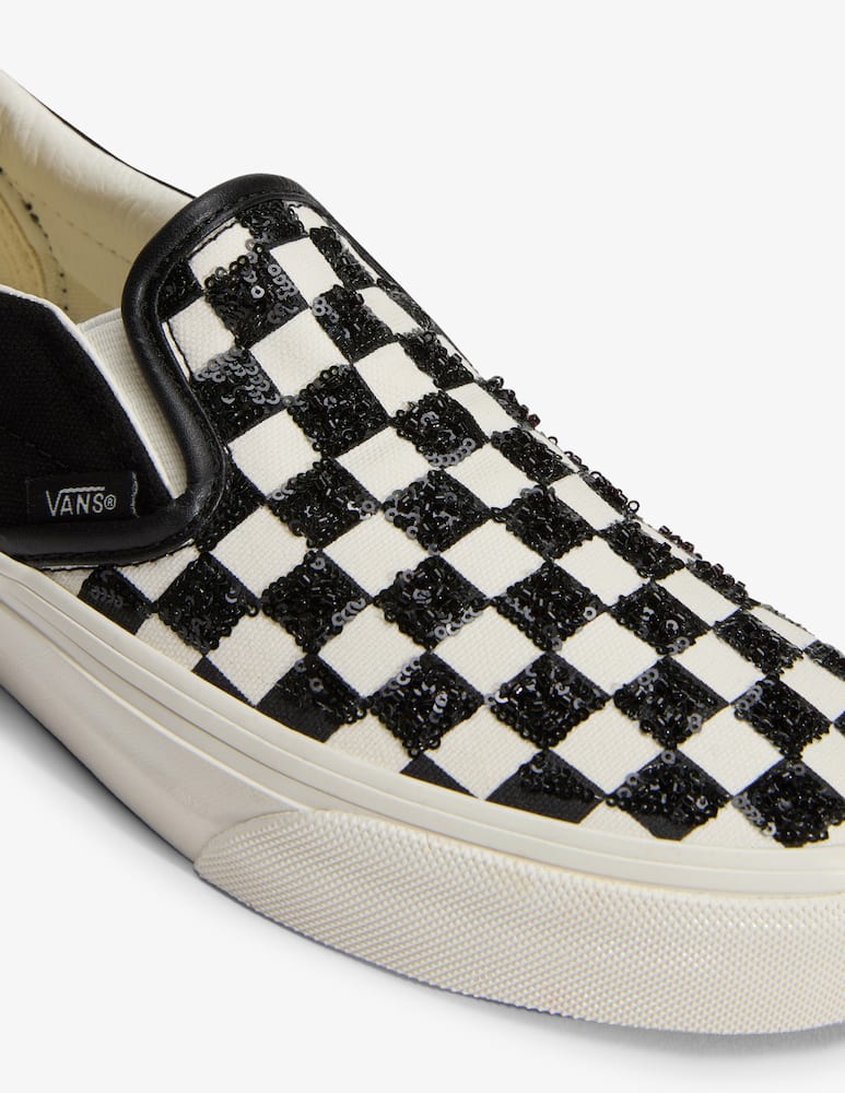 rinascente Vans Sneakers slip-on check con paillettes