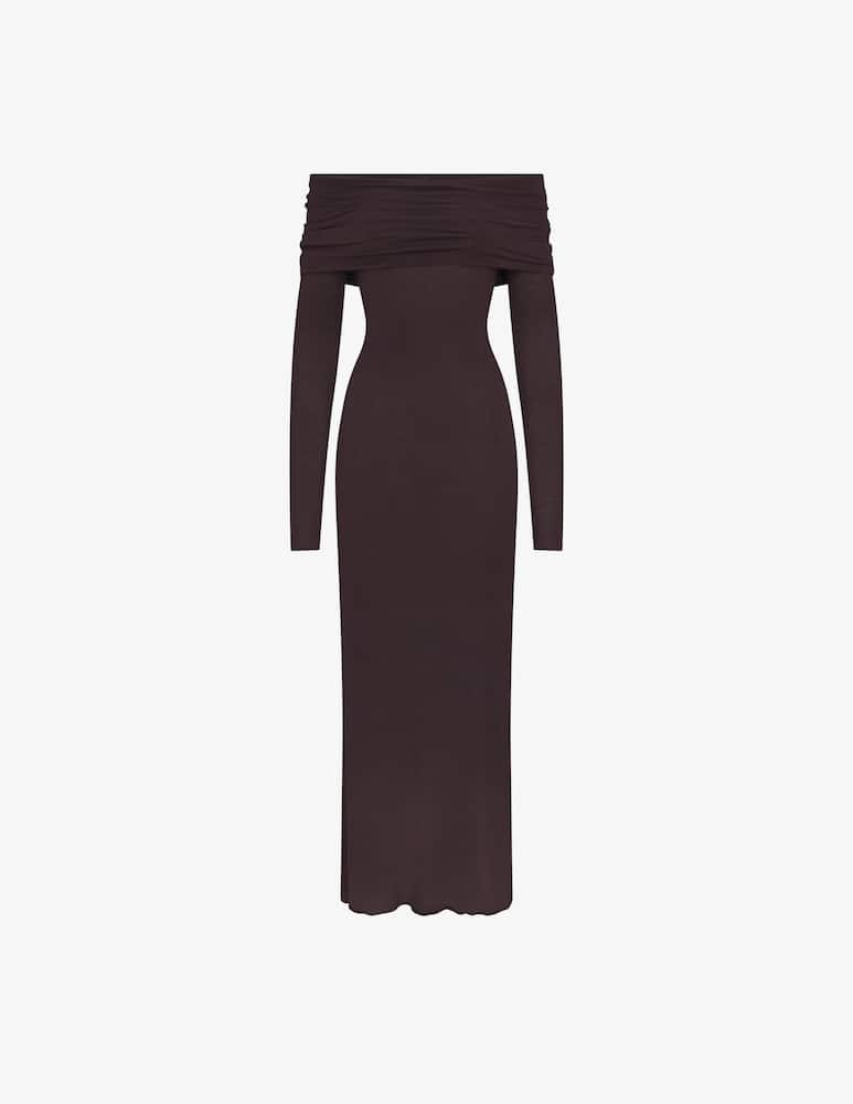 rinascente SKIMS Abito lungo off shoulder