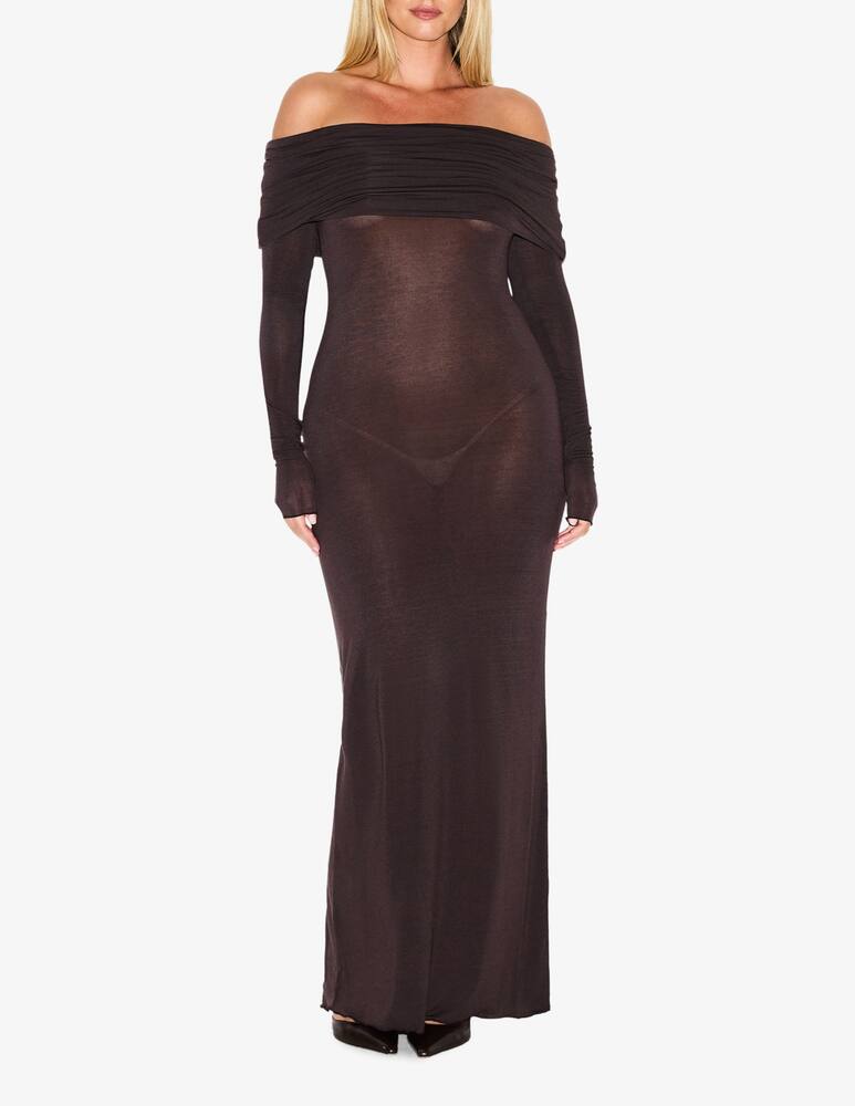 rinascente SKIMS Abito lungo off shoulder