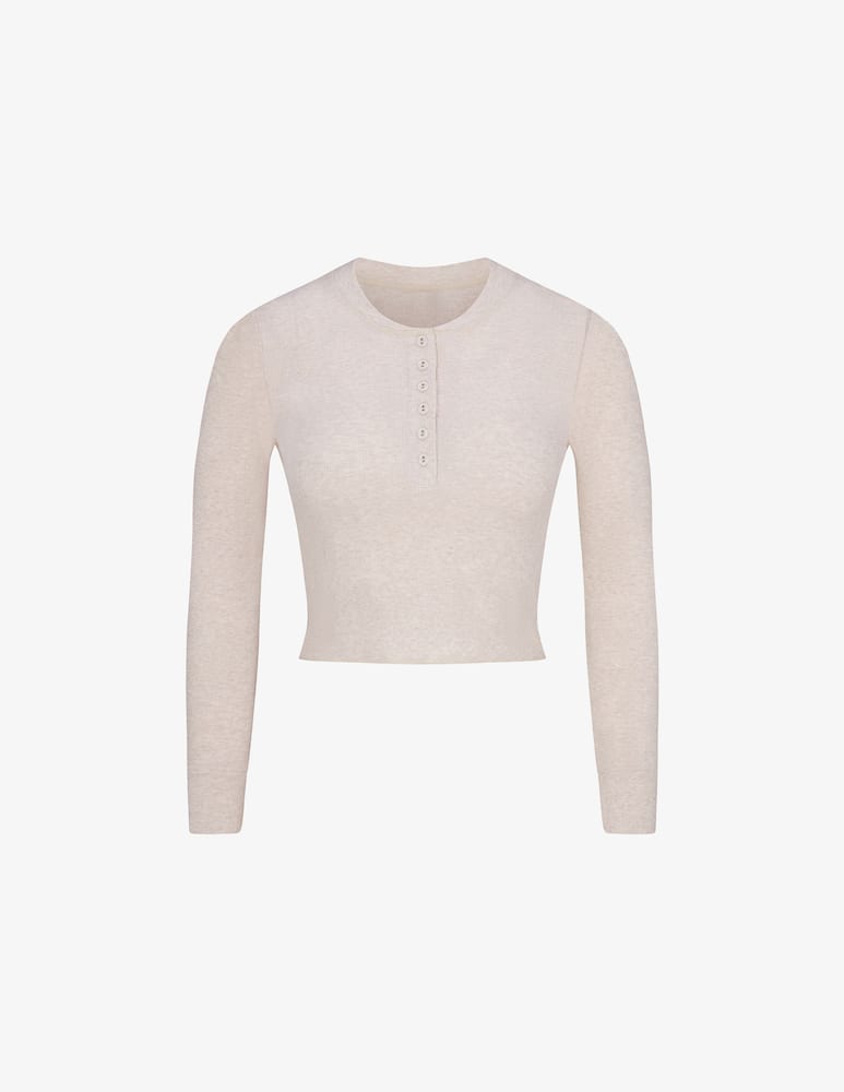SKIMS Crop long sleeve Henley - picture 4 SKIMS Crop long sleeve Henley - picture 4