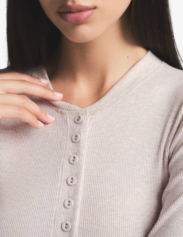SKIMS Crop long sleeve Henley - picture 3 SKIMS Crop long sleeve Henley - picture 3
