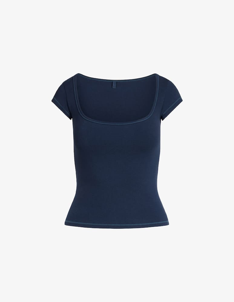 rinascente SKIMS Scoop neck short tee