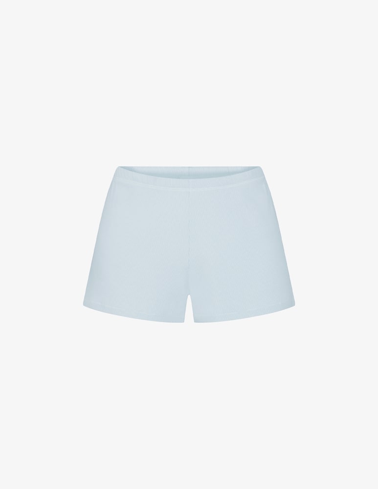 SKIMS Pantaloncino largo in cotone a coste - immagine 1 SKIMS Pantaloncino largo in cotone a coste - immagine 1