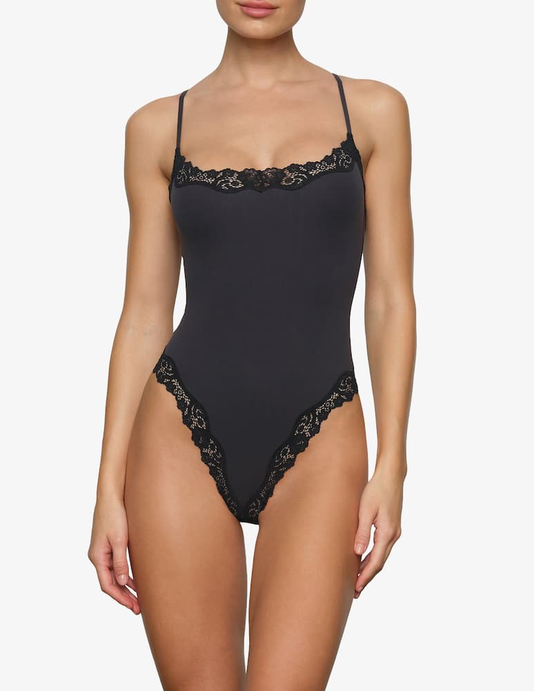rinascente SKIMS Lace-trim cami bodysuit