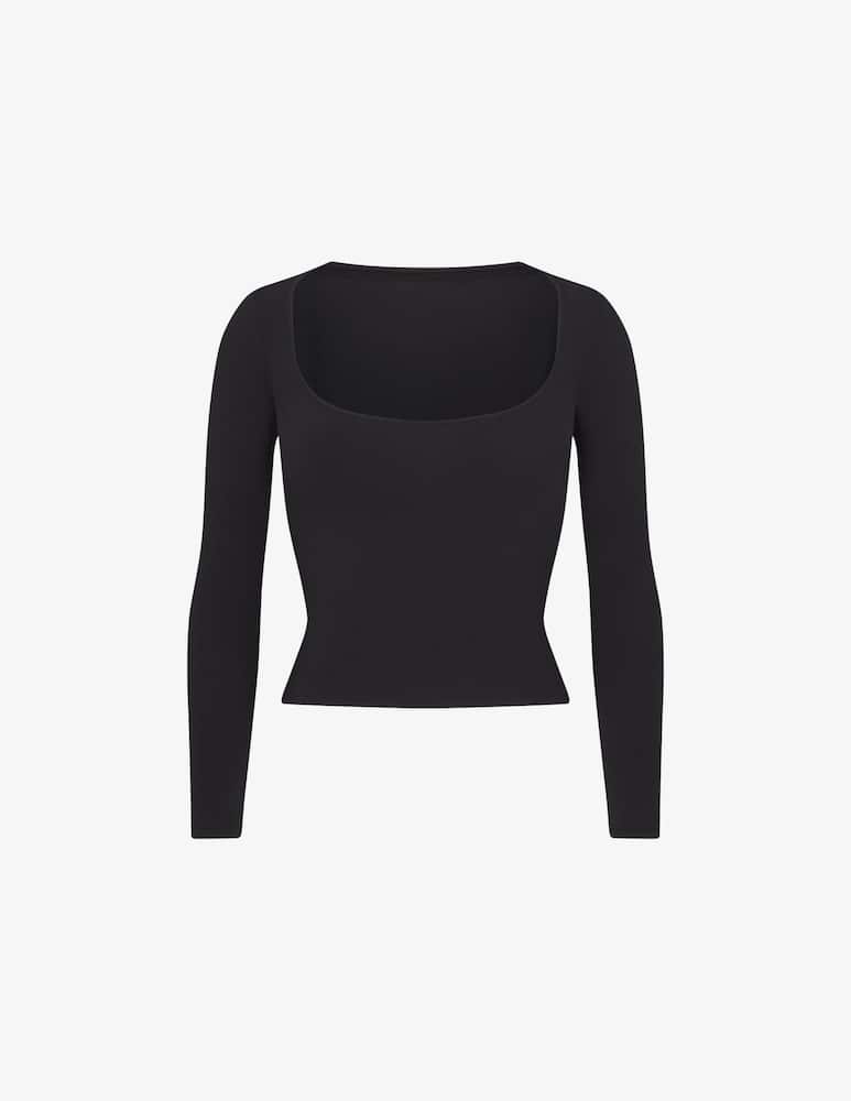 rinascente SKIMS Scoop neck long sleeve top