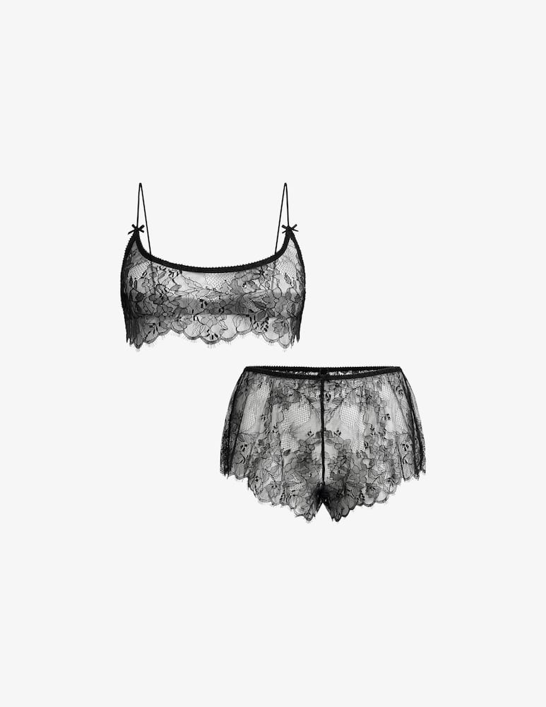 rinascente SKIMS Lace bralette and short set