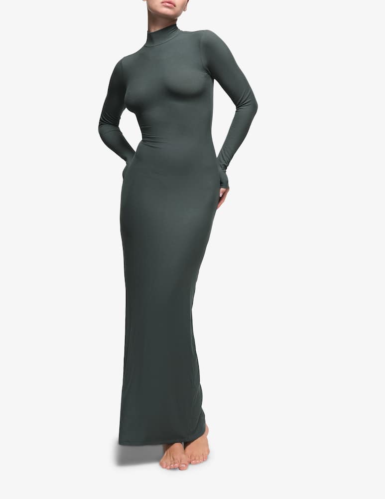 rinascente SKIMS Turtleneck mock neck long sleeve dress