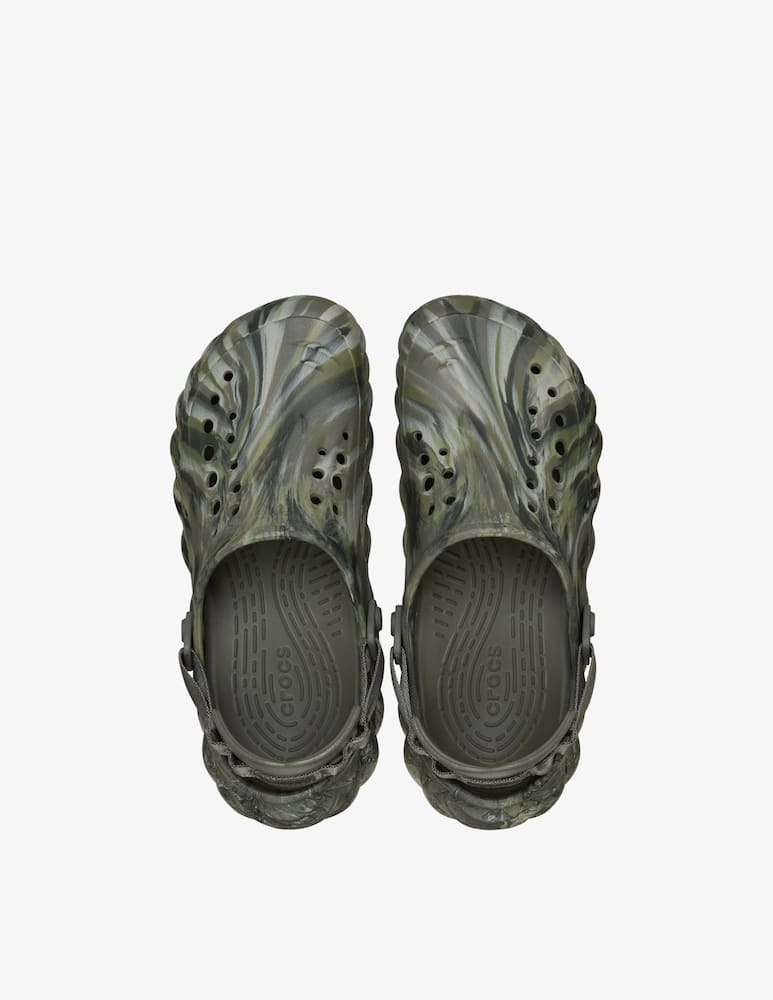 rinascente Crocs Echo marbled clogs