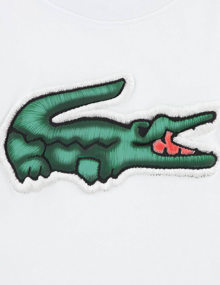 rinascente Lacoste Crocodile puff t-shirt