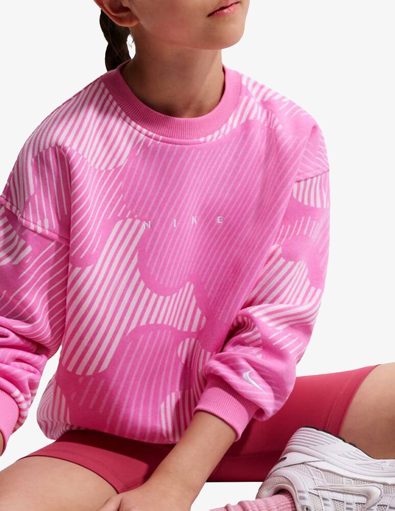 rinascente Nike Pattern fleece crew sweatshirt