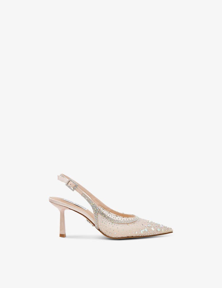 rinascente Steve Madden Vero crystal mesh slingback heels