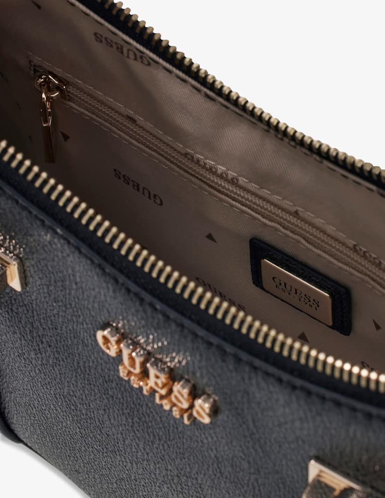 rinascente Guess Leona logo shoulder bag