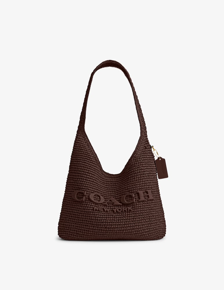 rinascente COACH Straw Brooklyn shoulder bag