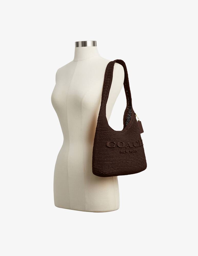 rinascente COACH Straw Brooklyn shoulder bag