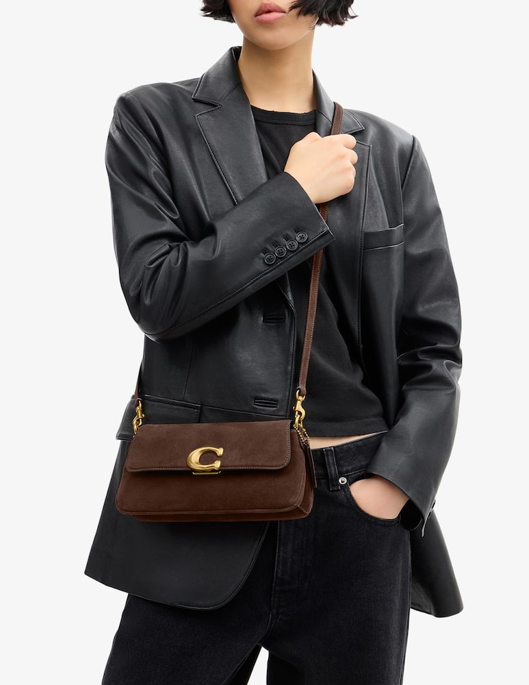 rinascente COACH Shoulder bag in suede Jet