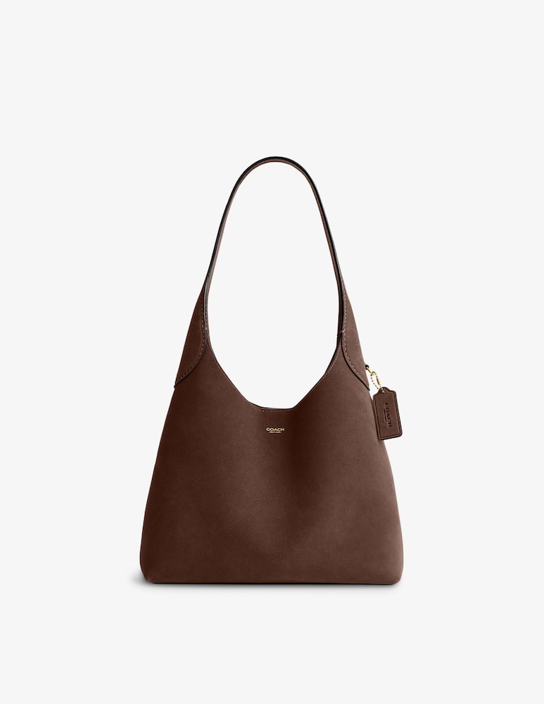 rinascente COACH Brooklyn 28 suede shoulder bag