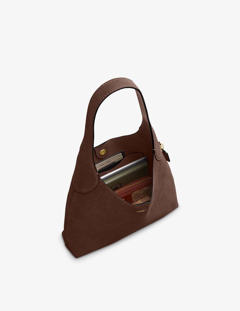 rinascente COACH Brooklyn 28 suede shoulder bag