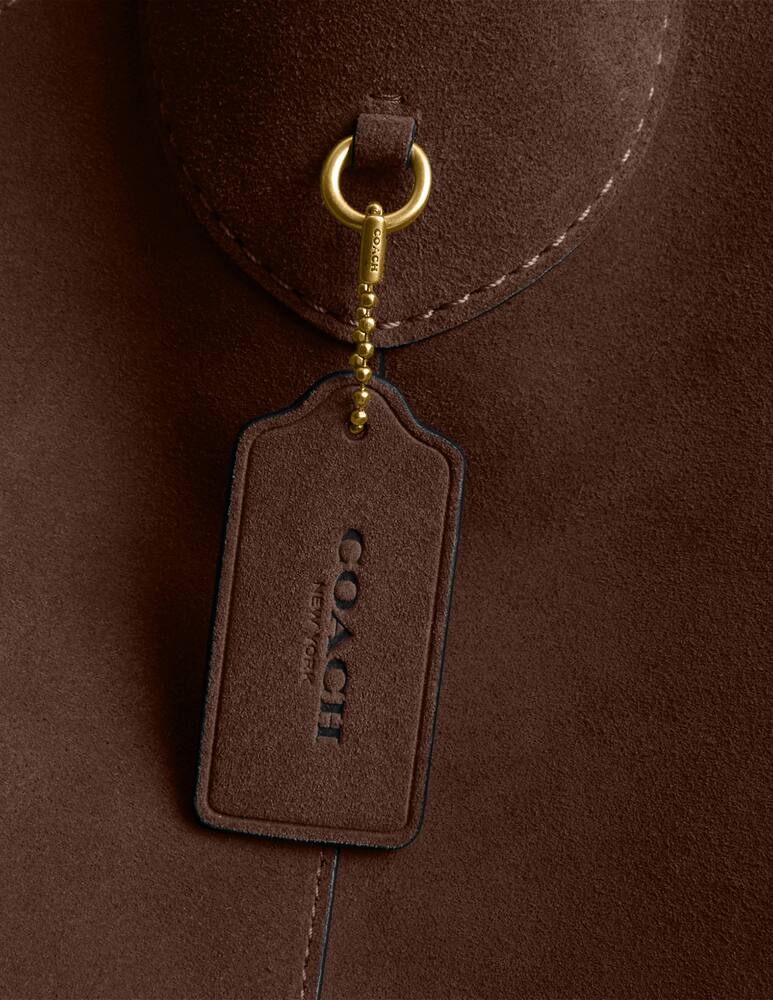rinascente COACH Suede Brooklyn 39 shoulder bag