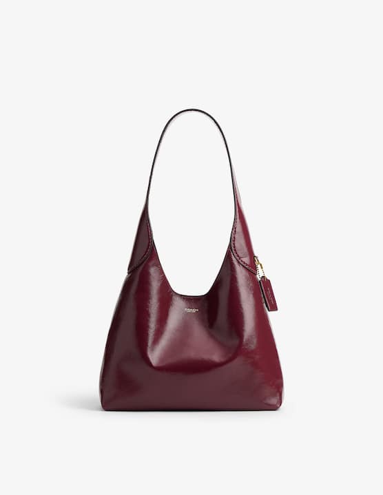 COACH - Brooklyn 28 glazed leather shoulder bag - €375,00