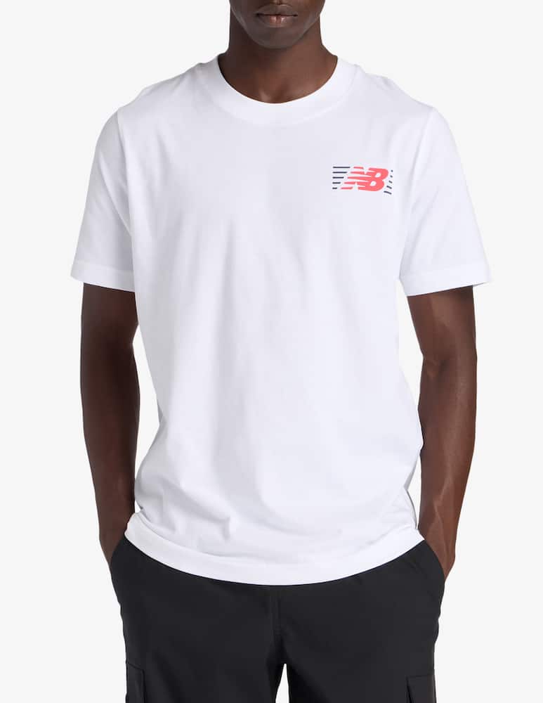rinascente New Balance Logo lines t-shirt