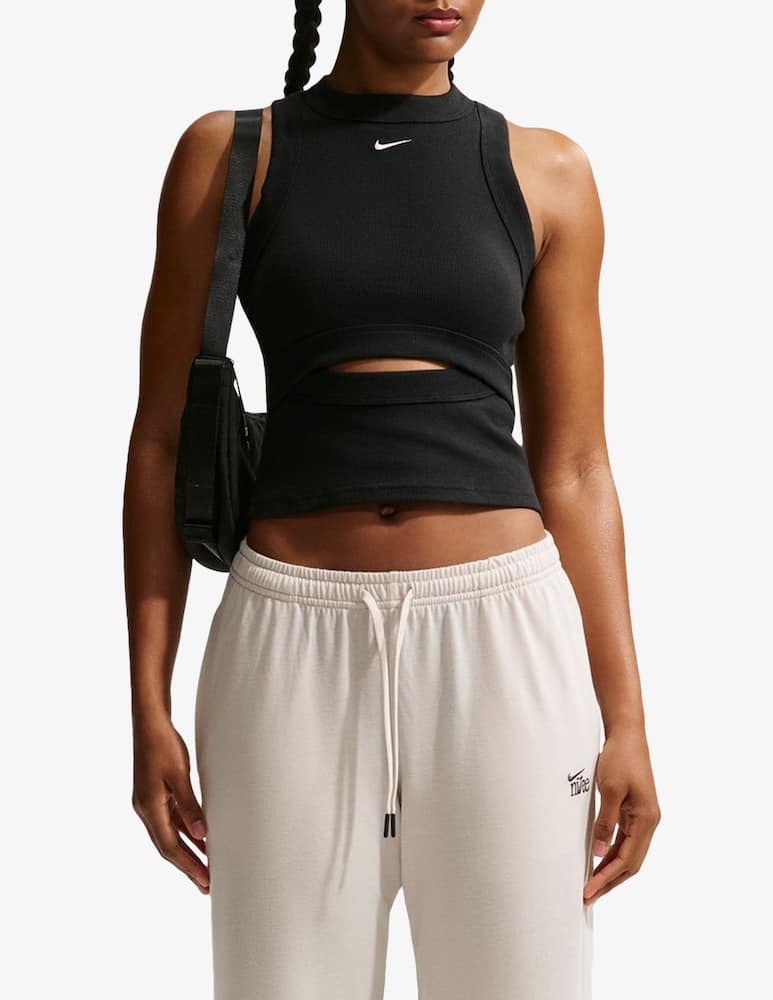 rinascente Nike Top a costine con logo