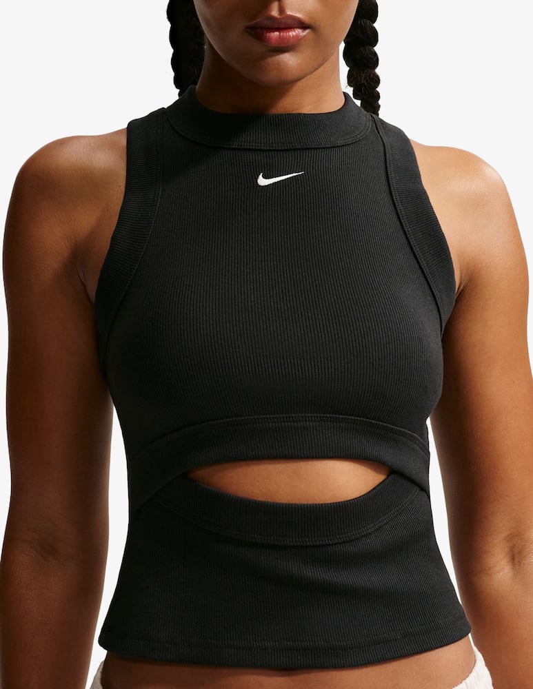 rinascente Nike Top a costine con logo