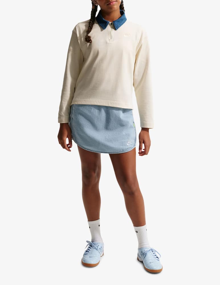 rinascente Nike Denim mini skirt