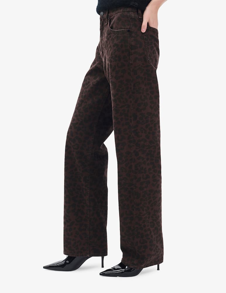 rinascente Rag & Bone Jeans a gamba dritta leopardati Shea