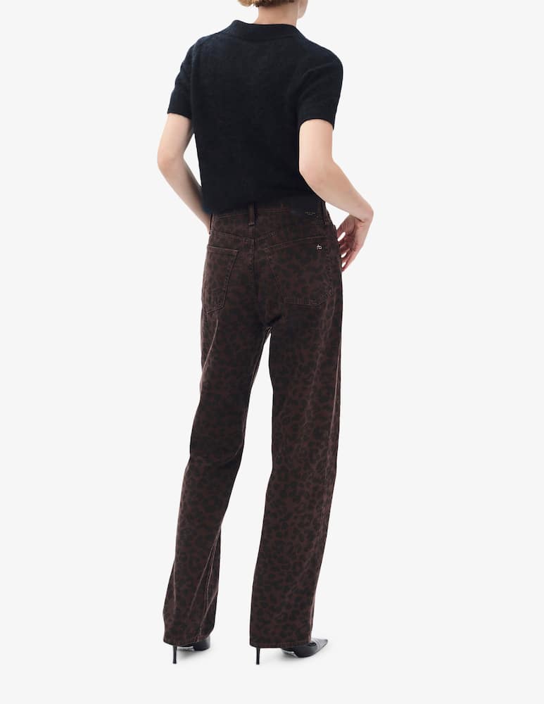 rinascente Rag & Bone Jeans a gamba dritta leopardati Shea