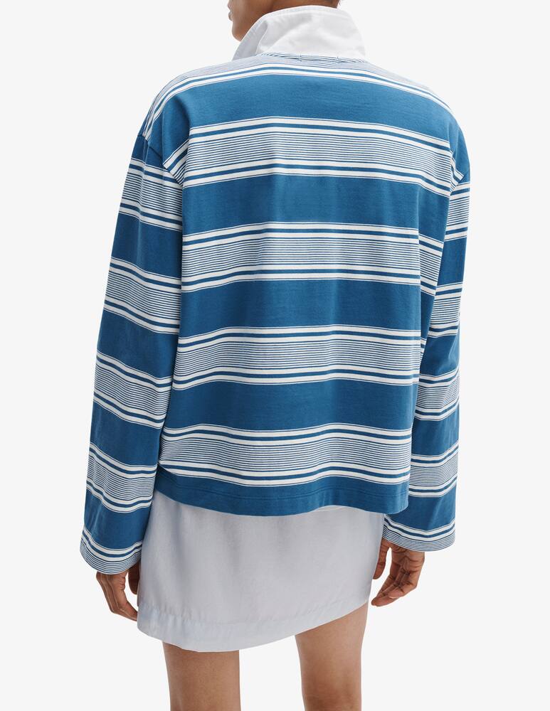 rinascente Rag & Bone Polo a righe maniche lunghe