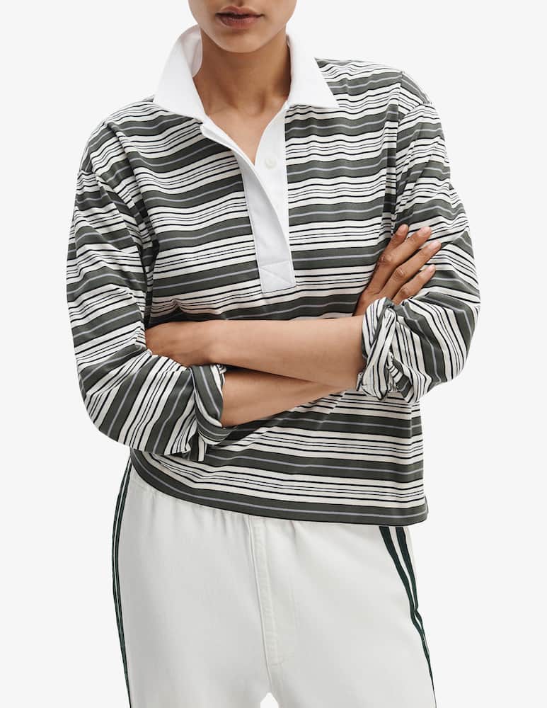 rinascente Rag & Bone Polo a righe a maniche lunghe
