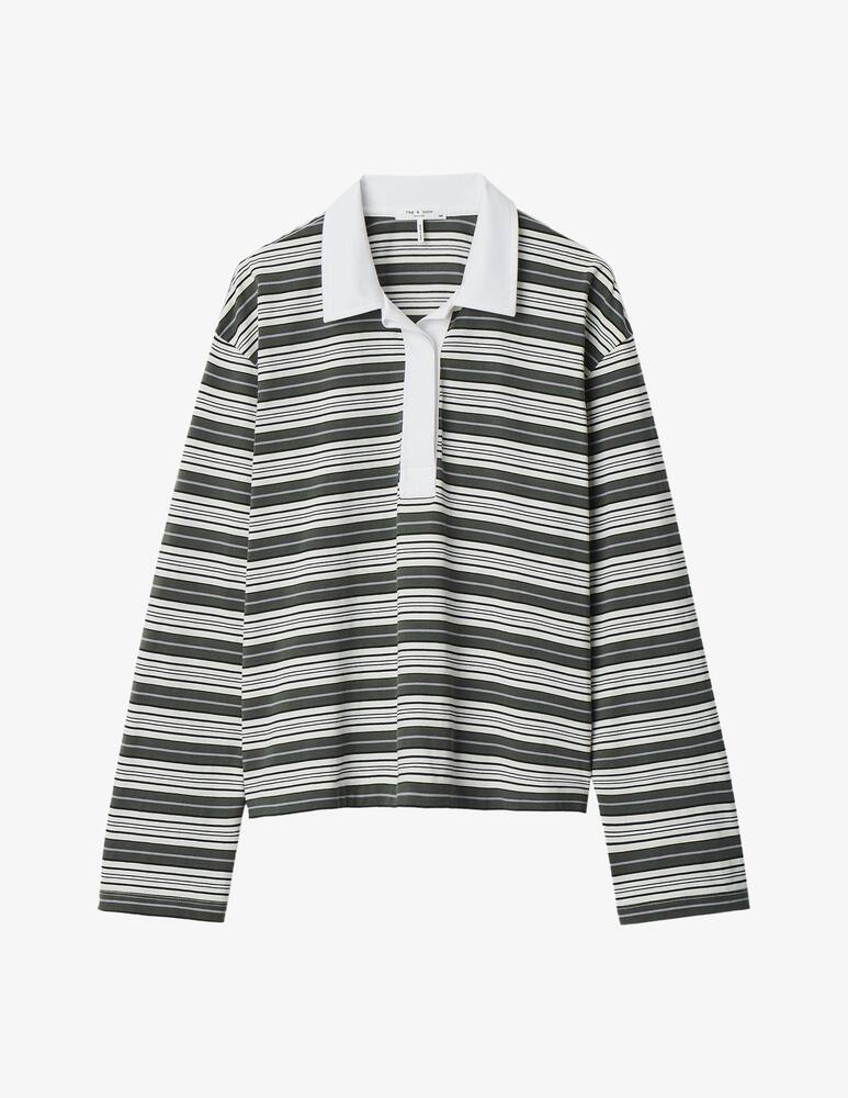 rinascente Rag & Bone Polo a righe a maniche lunghe