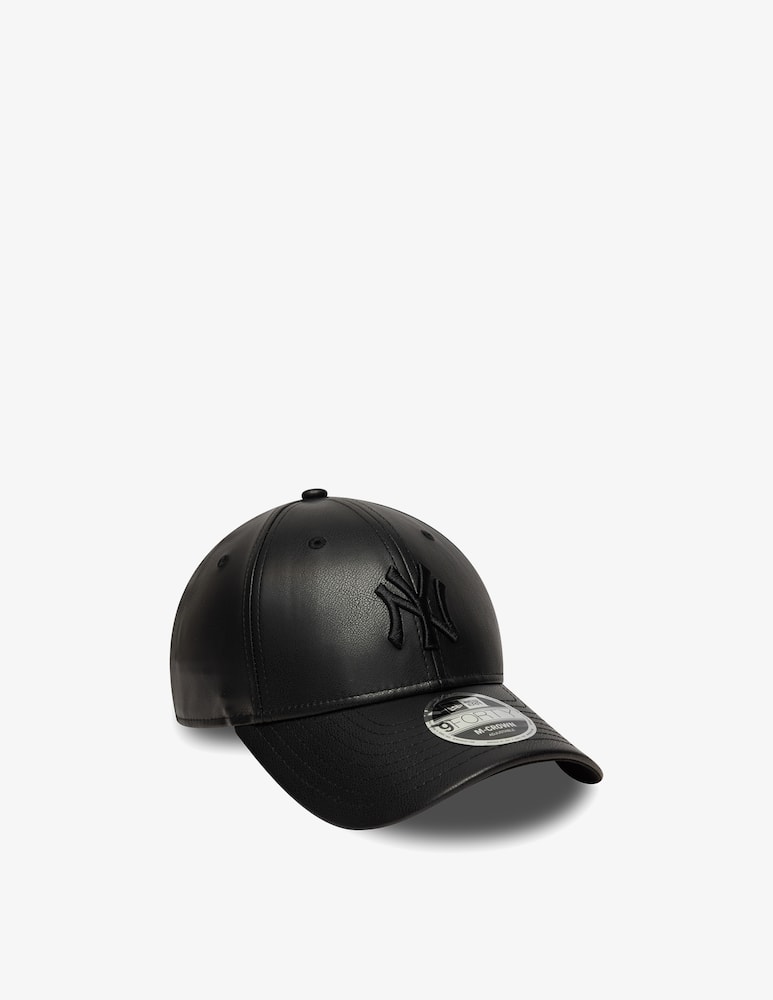 rinascente New Era Mcrown ny faux leather cap