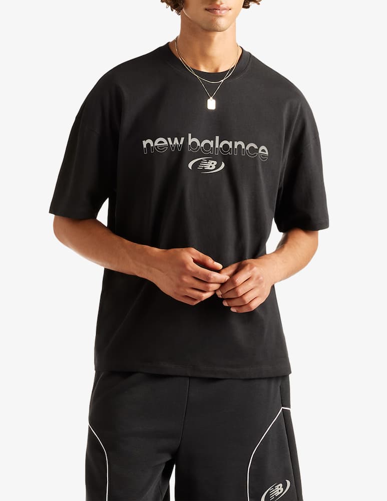 New Balance T-shirt con logo Trackside - immagine 1 New Balance T-shirt con logo Trackside - immagine 1