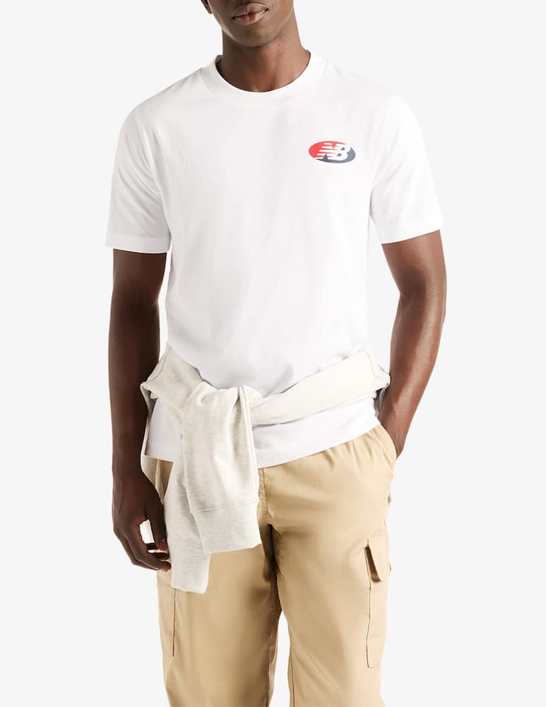 New Balance T-shirt relaxed con logo ovale - immagine 1 New Balance T-shirt relaxed con logo ovale - immagine 1