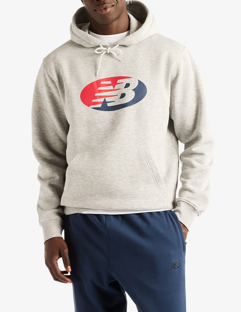 rinascente New Balance Oval badge relaxed hoodie