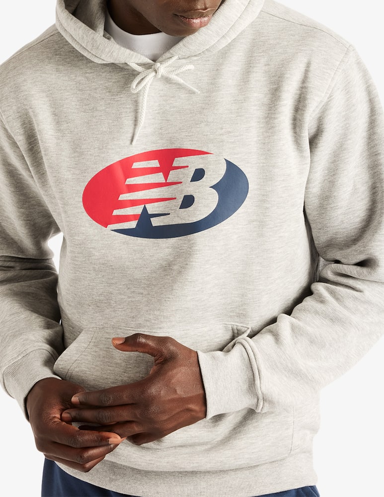 rinascente New Balance Oval badge relaxed hoodie