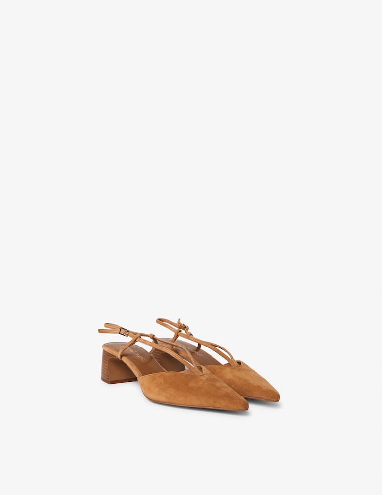 rinascente Jeffrey Campbell Decolleté suede slingback Annemarie