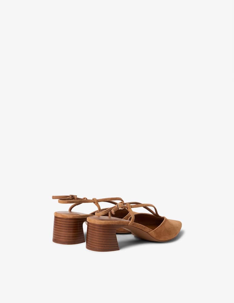 rinascente Jeffrey Campbell Decolleté suede slingback Annemarie